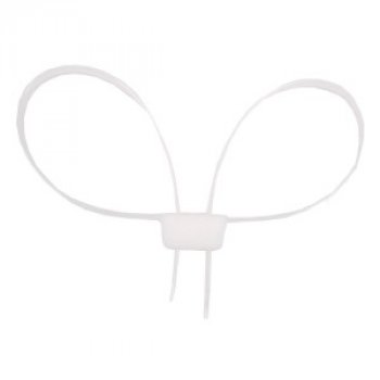 Plastic Handcuffs, 70 x 1,2 cm, white