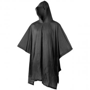 Vinyl Poncho SChwarz
